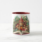 Feestelijk Kerstboek ontwerp Mok (Midden)