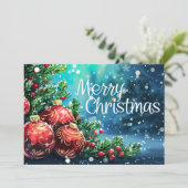 Feestelijk Kerstcadeau Wenskaart Feestdagenkaart (Staand voorkant)