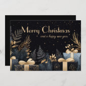 Feestelijk Kerstcadeau Wenskaart Feestdagenkaart (Voorkant / Achterkant)