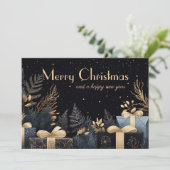 Feestelijk Kerstcadeau Wenskaart Feestdagenkaart (Staand voorkant)