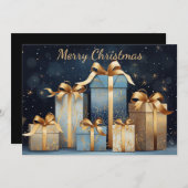 Feestelijk Kerstcadeau Wenskaart Feestdagenkaart (Voorkant / Achterkant)