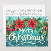 Feestelijk Kerstcadeau Wenskaart Feestdagenkaart (Voorkant / Achterkant)