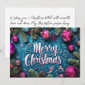 Feestelijk Kerstcadeau Wenskaart Feestdagenkaart (Voorkant / Achterkant)