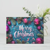 Feestelijk Kerstcadeau Wenskaart Feestdagenkaart (Staand voorkant)