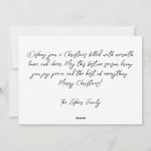 Feestelijk Kerstcadeau Wenskaart Feestdagenkaart (Achterkant)