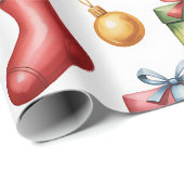 Feestelijk kerstcadeaupapier cadeaupapier (Rol Hoek)