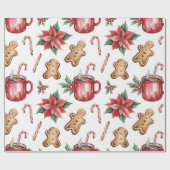 Feestelijk kerstcadeaupapier cadeaupapier (Vlak)