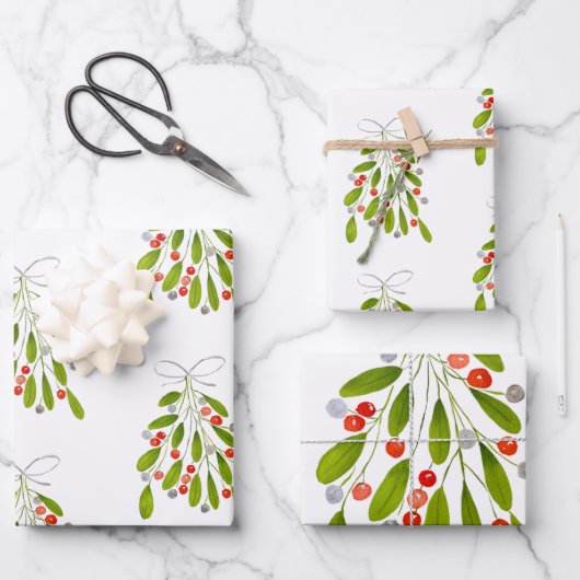 Feestelijk kerstcadeaupapier! inpakpapier vel (Voorkant)