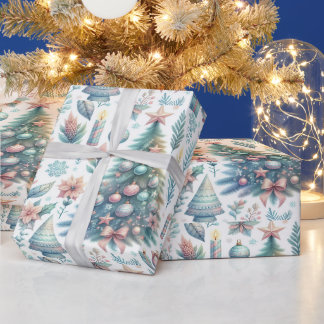 Feestelijk kerstcadeaupapierontwerp cadeaupapier