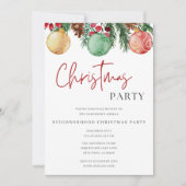 Feestelijk Kerstfeest Buurt Vakantie Party Kaart (Voorkant)