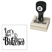 Feestelijk Kerstfeest rendieren Rubberstempel (Gestempeld)