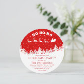 Feestelijk Kerstfeest Santa Red White Kaart (Staand voorkant)