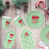 Feestelijk kerstfeest van Bauble Ronde Kartonnen Onderzetter