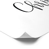 Feestelijk kerstfeest welkomstbord poster (Hoek)