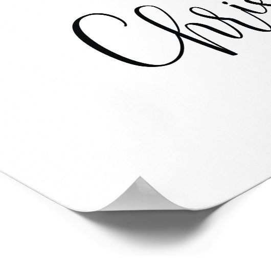 Feestelijk kerstfeest welkomstbord poster (Hoek)