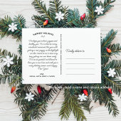 Feestelijk kerstfoto roze groene ruit feestdagenkaart