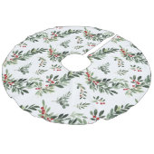 Feestelijk Kerstgebladerte Botanisch Imitatie Linnen Kerstboom Kleed (Gekanteld)