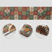 Feestelijk kerstgewatteerd patroon cadeaupapier