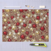 Feestelijk kerstglitterpatroon tissuepapier (Craft)