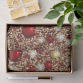 Feestelijk kerstglitterpatroon tissuepapier (Geschenk)