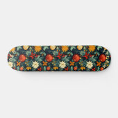 Feestelijk Kerstgroen met Ornamenten Persoonlijk Skateboard (Horizontaal)