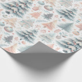 Feestelijk kerstinpakontwerp cadeaupapier (Hoek)