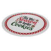 Feestelijk kerstkoekjes bakseizoen  snijplank (Hoek)