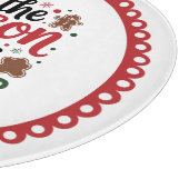 Feestelijk kerstkoekjes bakseizoen  snijplank (Hoek)