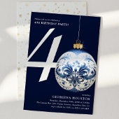 Feestelijk Kerstmis Bauble 40e Verjaardagsfeest Kaart