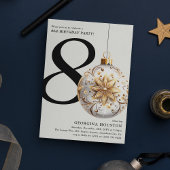 Feestelijk Kerstmis Bauble 80ste Verjaardagsfeest Kaart