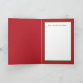 Feestelijk Kerstmis gemberkoek recept Feestdagen Kaart (Binnen)