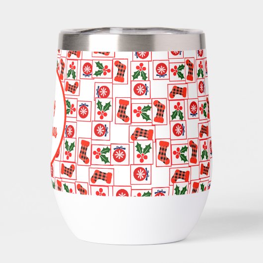 Feestelijk kerstpatroon (Achterkant)