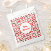 Feestelijk kerstpatroon bedankzakje (Geknipt)