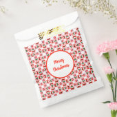 Feestelijk kerstpatroon bedankzakje (Gezegeld)