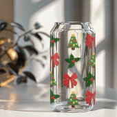 feestelijk kerstpatroon blikvorm glas
