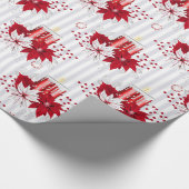 feestelijk kerstpatroon cadeaupapier (Hoek)