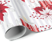 feestelijk kerstpatroon cadeaupapier (Rol Hoek)