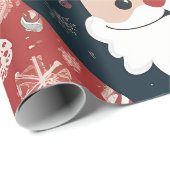 feestelijk kerstpatroon cadeaupapier (Rol Hoek)