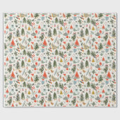 feestelijk kerstpatroon cadeaupapier (Vlak)
