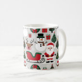 Feestelijk Kerstpatroon Collectie Koffiemok (Voorkant rechts)