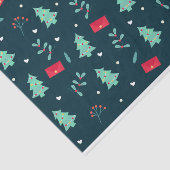 feestelijk kerstpatroon in rood en groen tissuepapier (Detail)