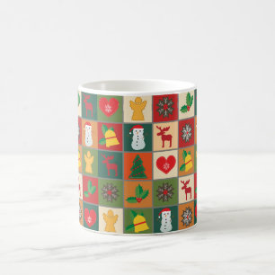 feestelijk kerstpatroon koffiemok