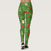 feestelijk kerstpatroon leggings (Achterkant)