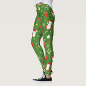 feestelijk kerstpatroon leggings (Links)