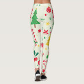 feestelijk kerstpatroon leggings (Achterkant)