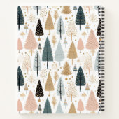 Feestelijk kerstpatroon recept notitieboek (Achterkant)