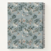 Feestelijk kerstpatroon recept notitieboek (Achterkant)