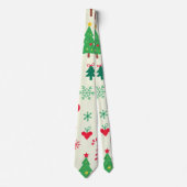 feestelijk kerstpatroon stropdas (Voorkant)