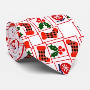 Feestelijk kerstpatroon stropdas