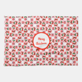 Feestelijk kerstpatroon theedoek (Horizontaal)